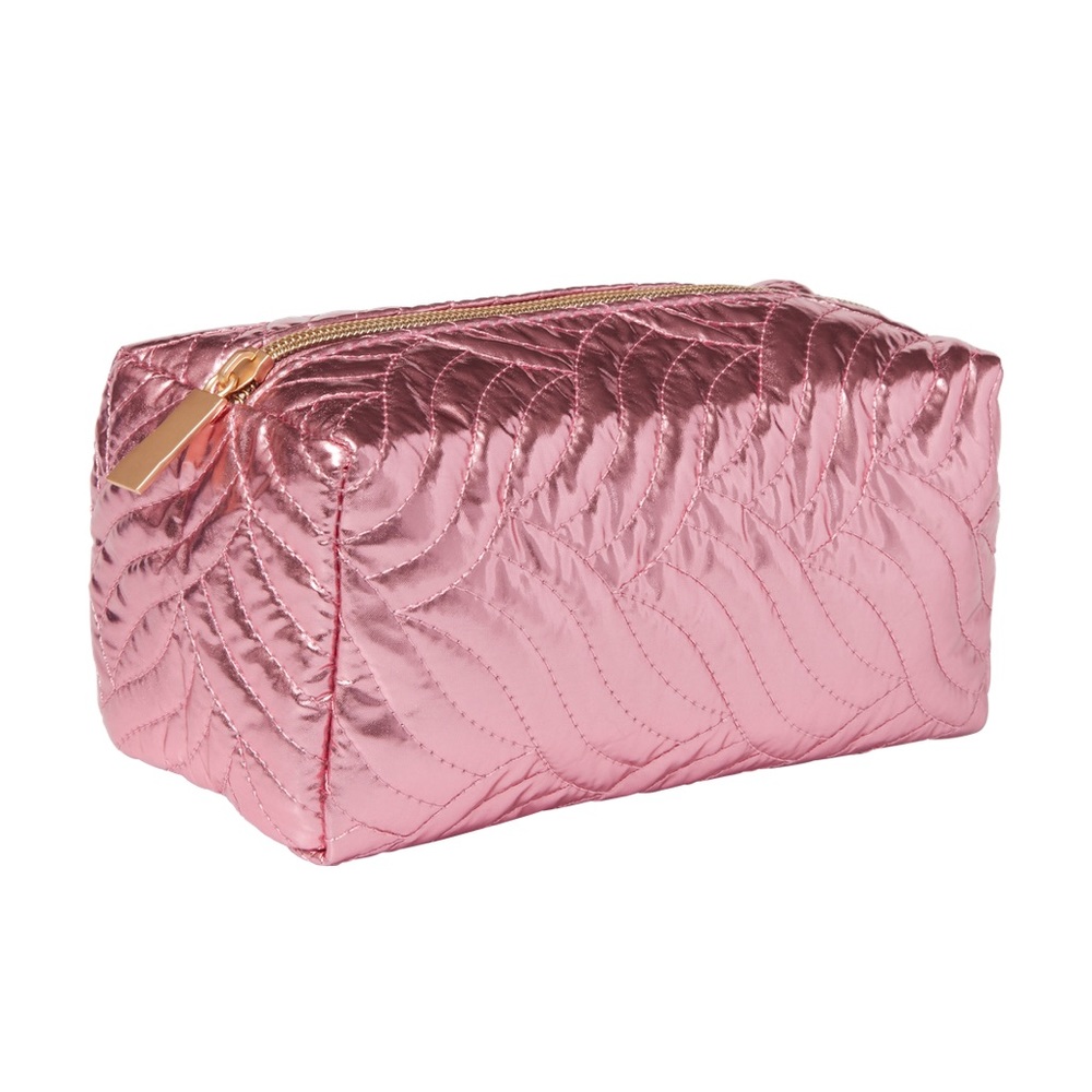 ❗️LAST 1❗️🤎5 For $25🤎 ULTA BEAUTY Pink With Gold Detail Makeup Cosmetic Bag